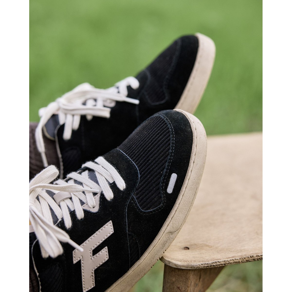 Baskets cuir PALMER noir, FAGUO