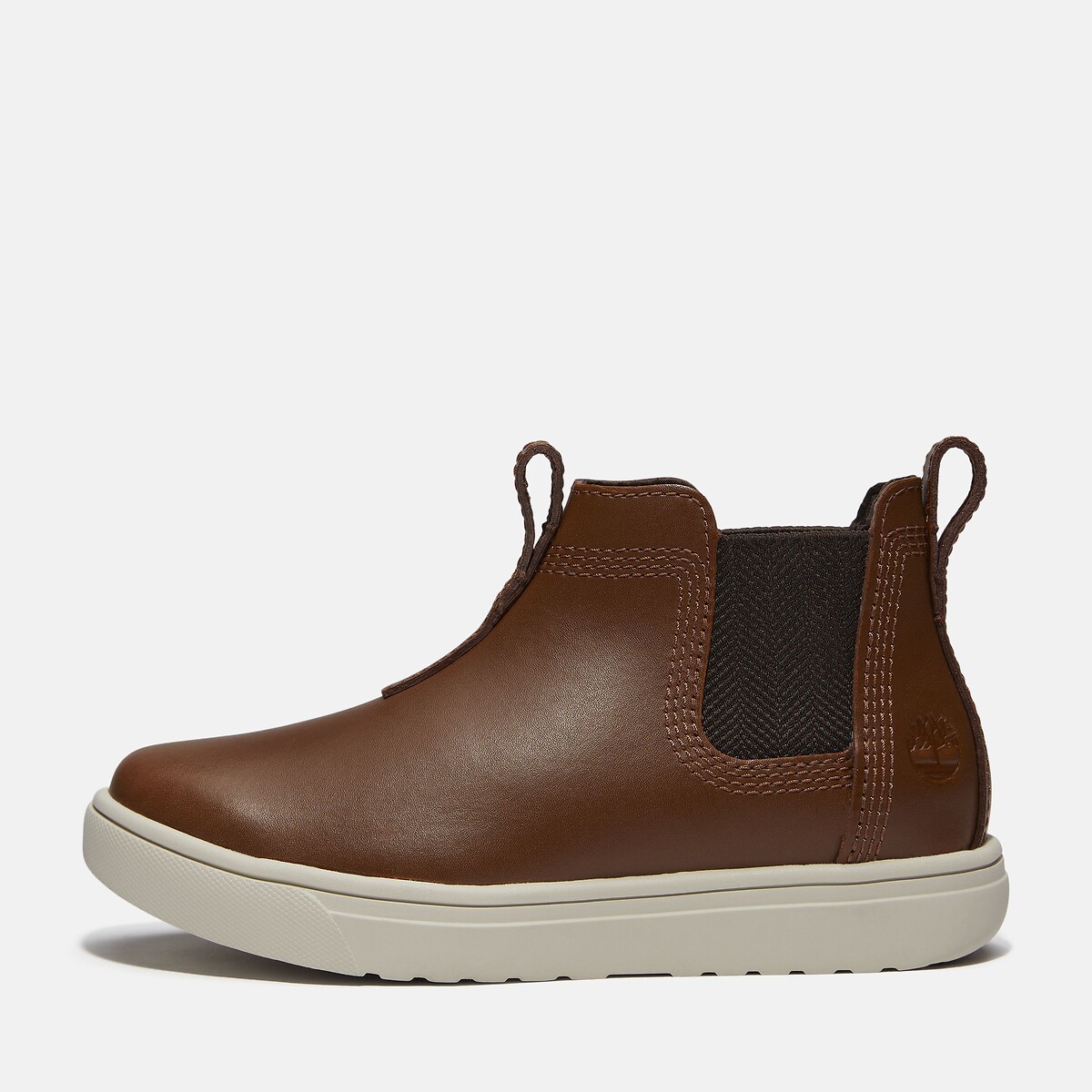 Bottines chelsea en cuir, Lisbon Street Mid marron, TIMBERLAND