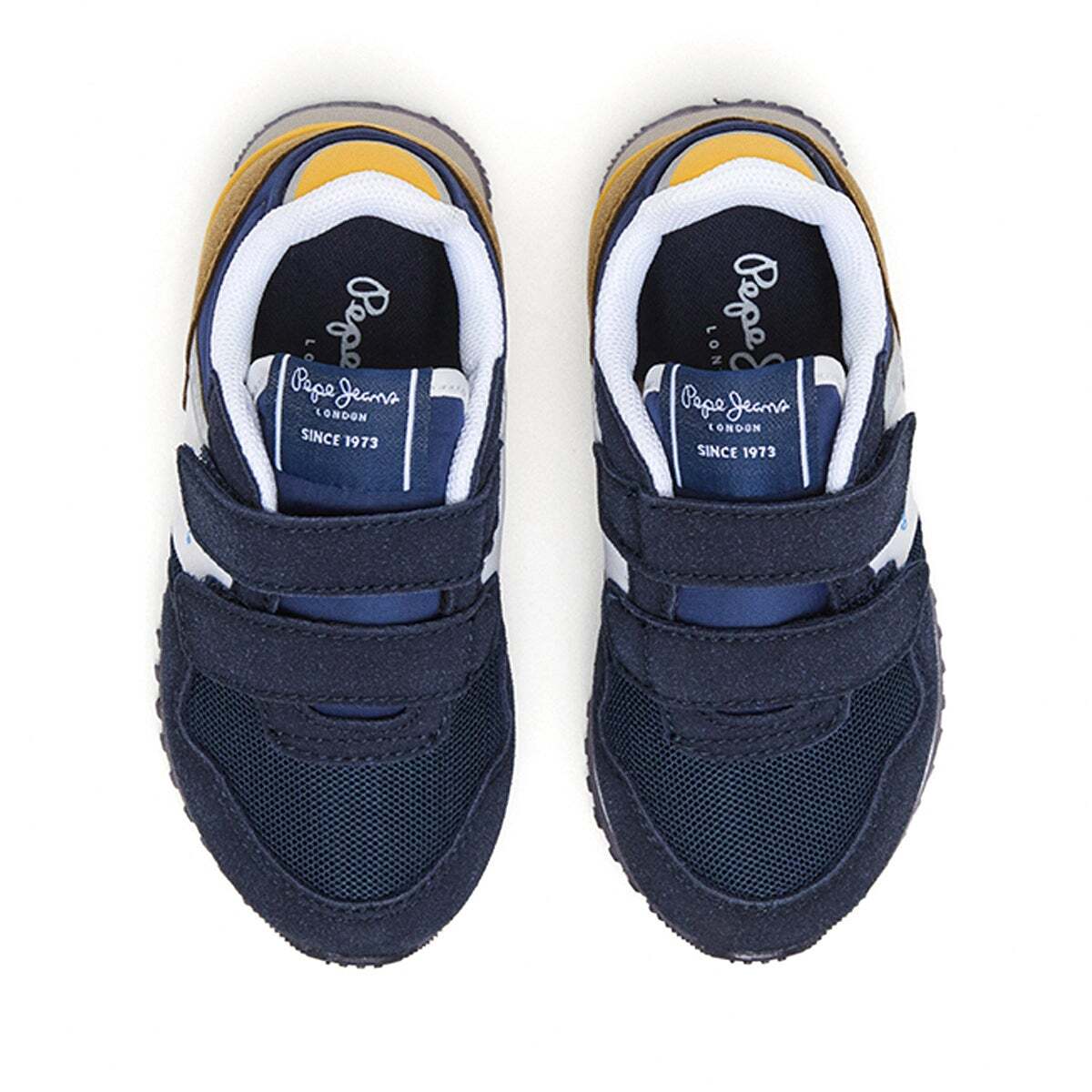 Baskets À Fermeture Velcro bleu marin, PEPE JEANS
