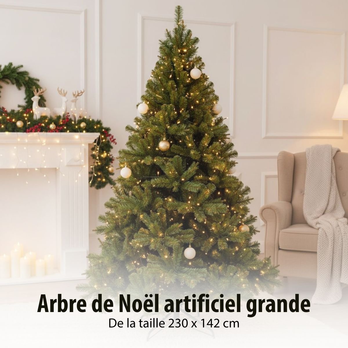 Sapin de Noël H230 cm FORRESTER vert, TRIUMPH TREE