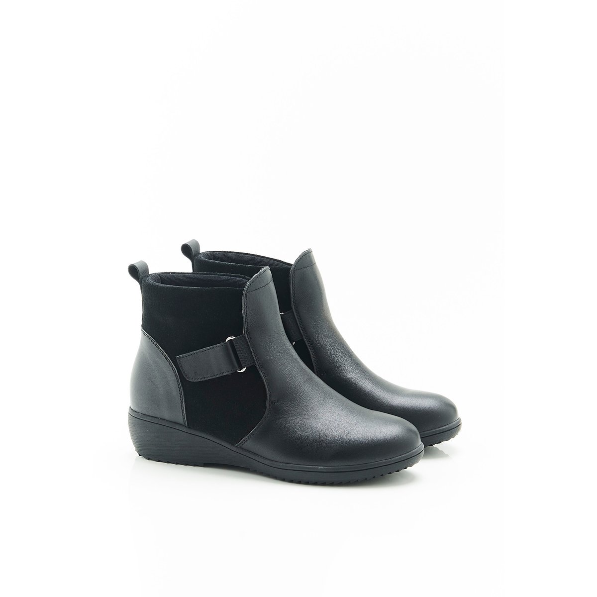 Bottines à scratchs Thermolactyl noir, DAMART