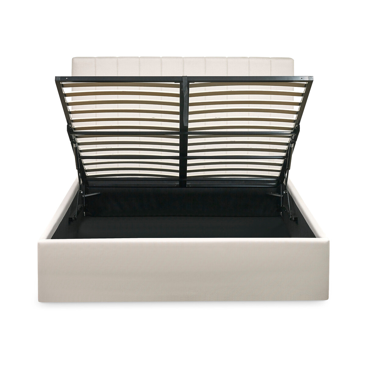 Avira Upholstered Ottoman Storage Bed oatmeal, SO'HOME