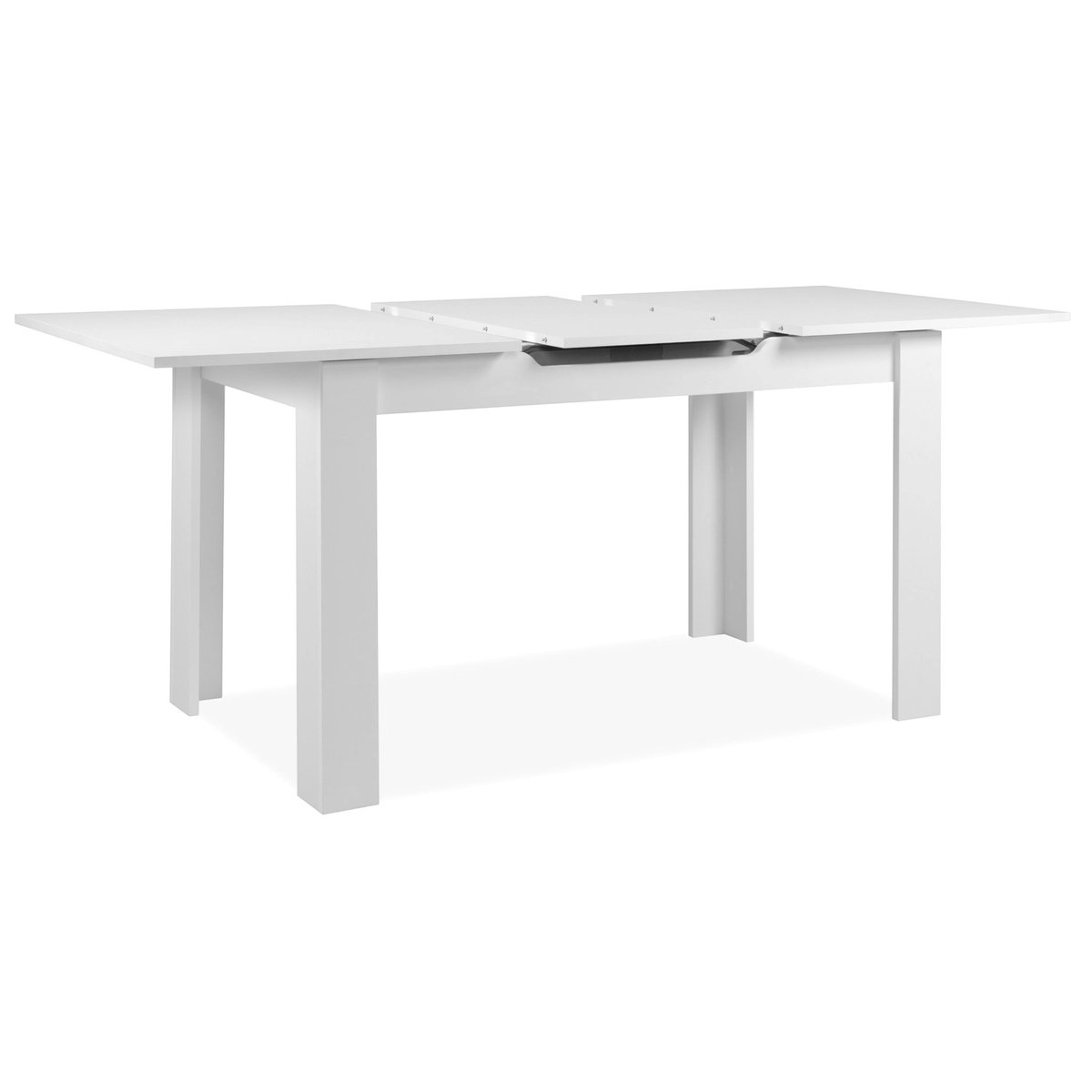 Table à manger extensible loft, 6 / 8 places ALVA blanc, PIER IMPORT