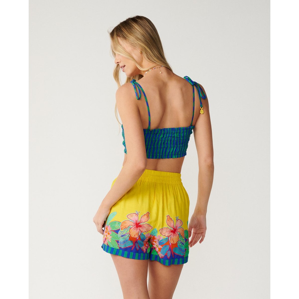 Top brassière BLISS STRIPE SHIIRRED blue, RIP CURL