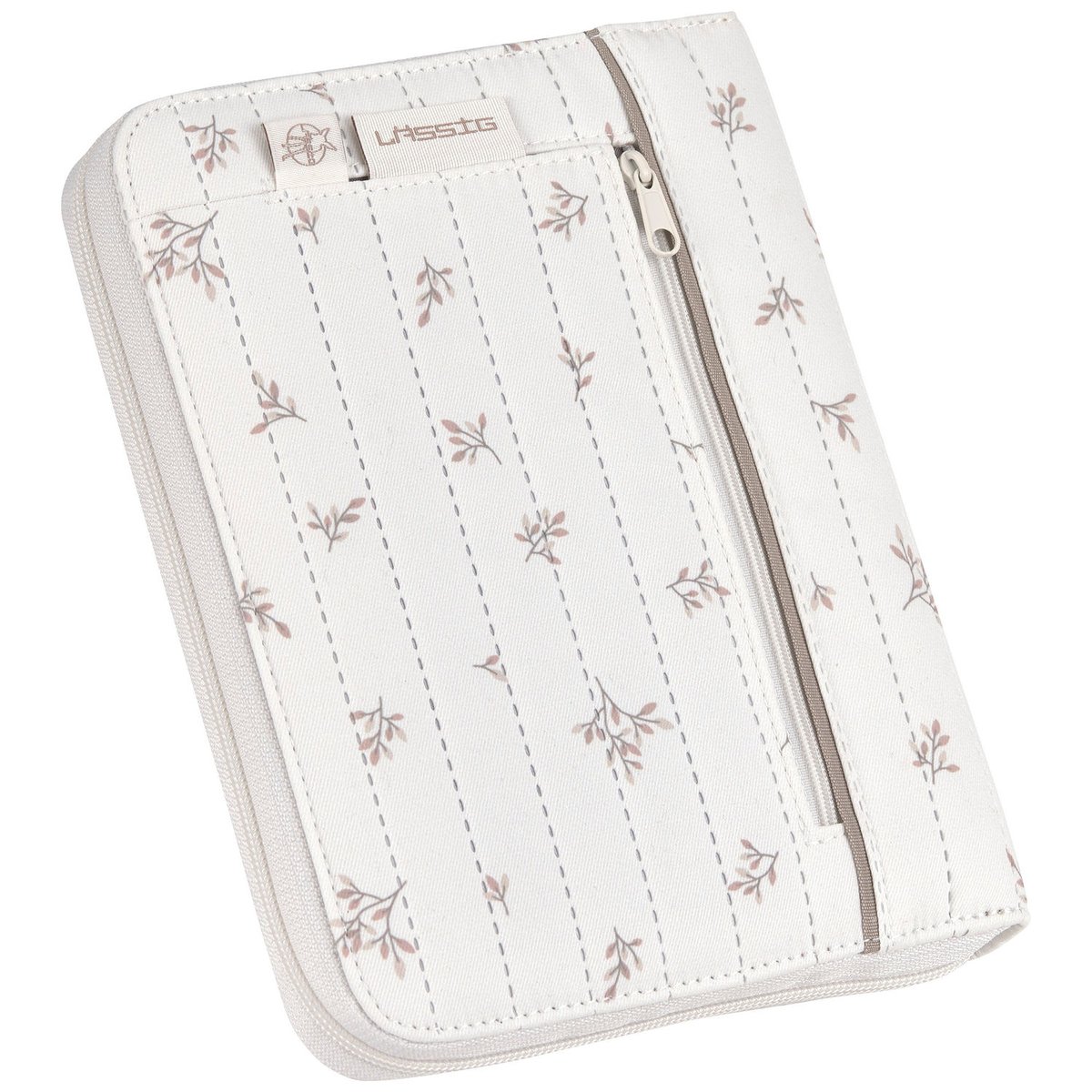 Protège carnet de santé beige, blanc, LASSIG