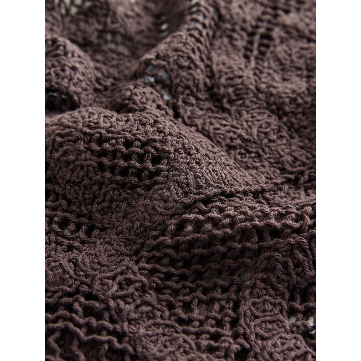 Top en crochet sans manches marron chocolat, NEXT