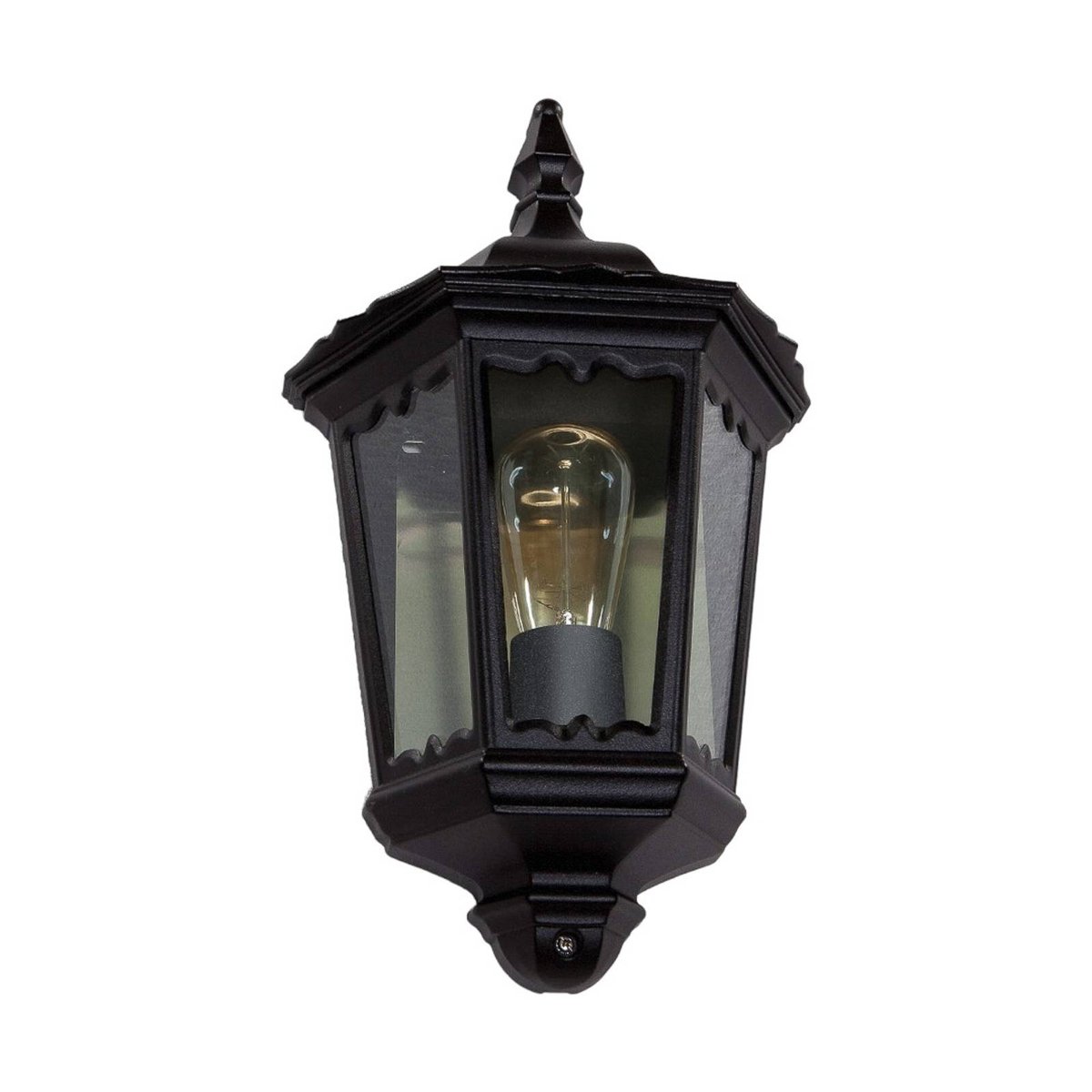 Applique extérieure en aluminium antique noir, clair, LINDBY