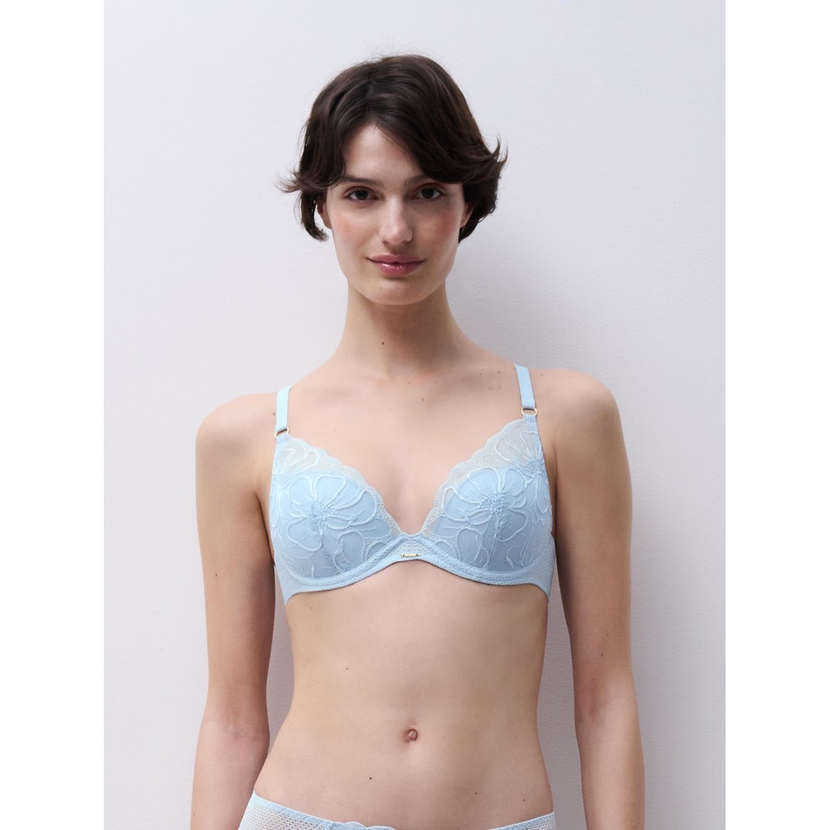 Soutien-gorge coques plongeant FLEURS icy flower, CHANTELLE