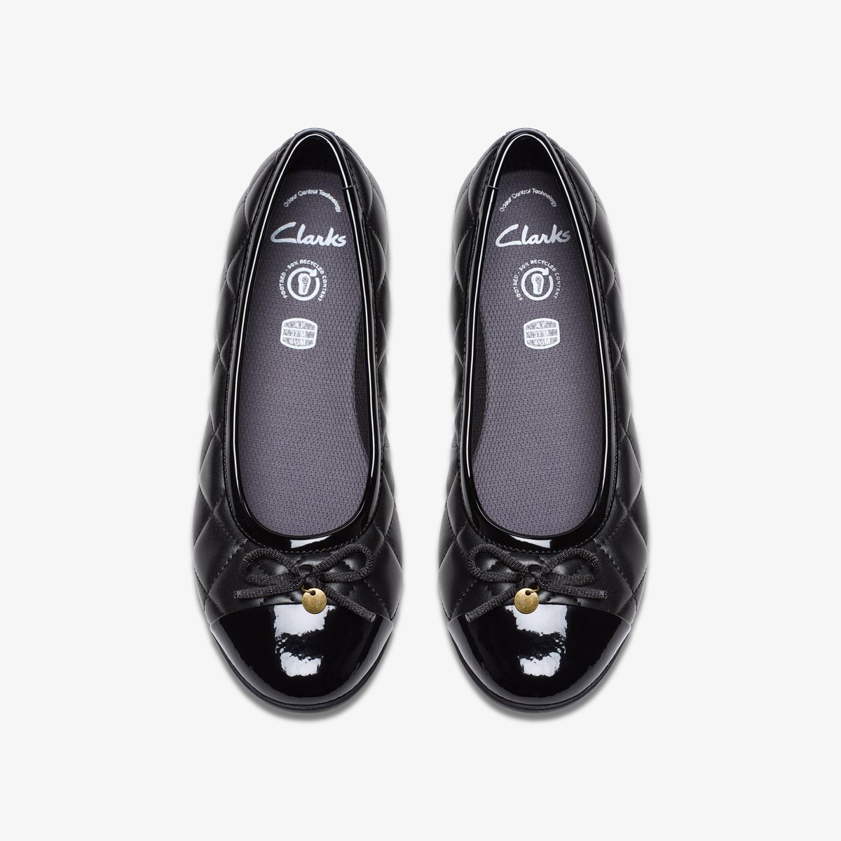 Ballerines Synthétique DANCE CAP Y noir, CLARKS