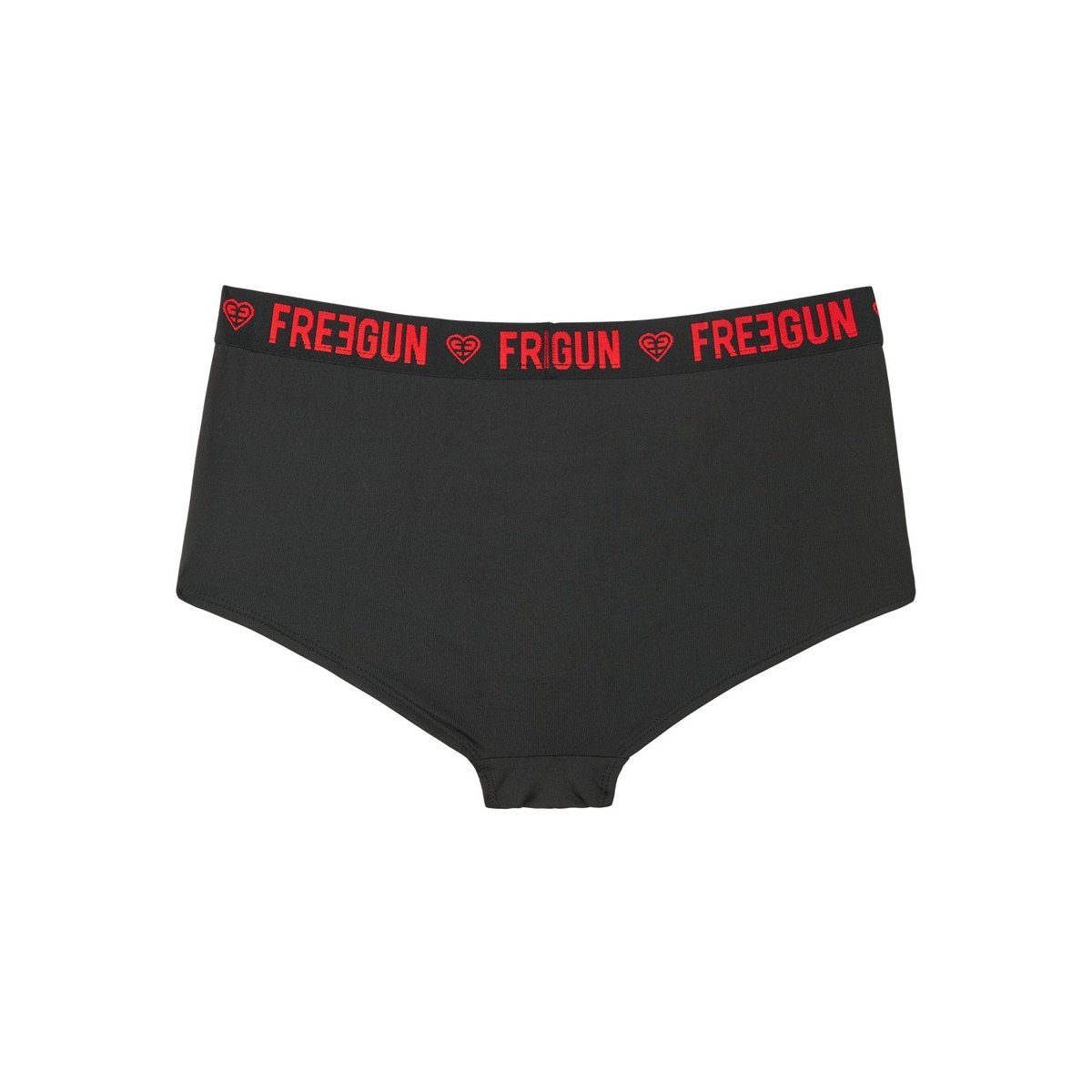 Lot De 2 Shorty Microfibre noir/rouge, FREEGUN