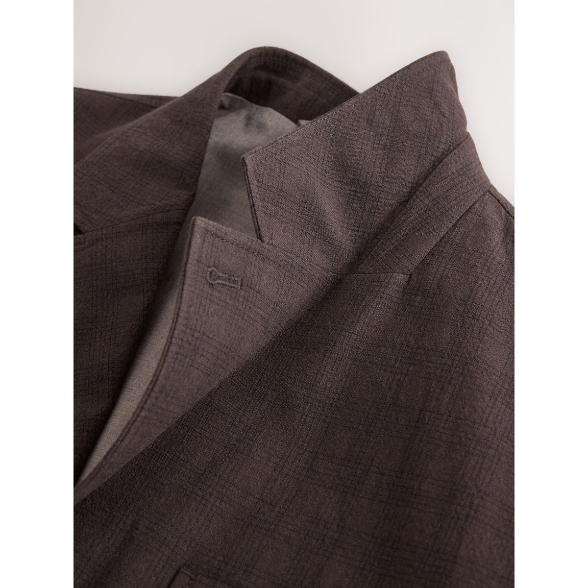 Veste de costume décontractée en coton marron, NEXT