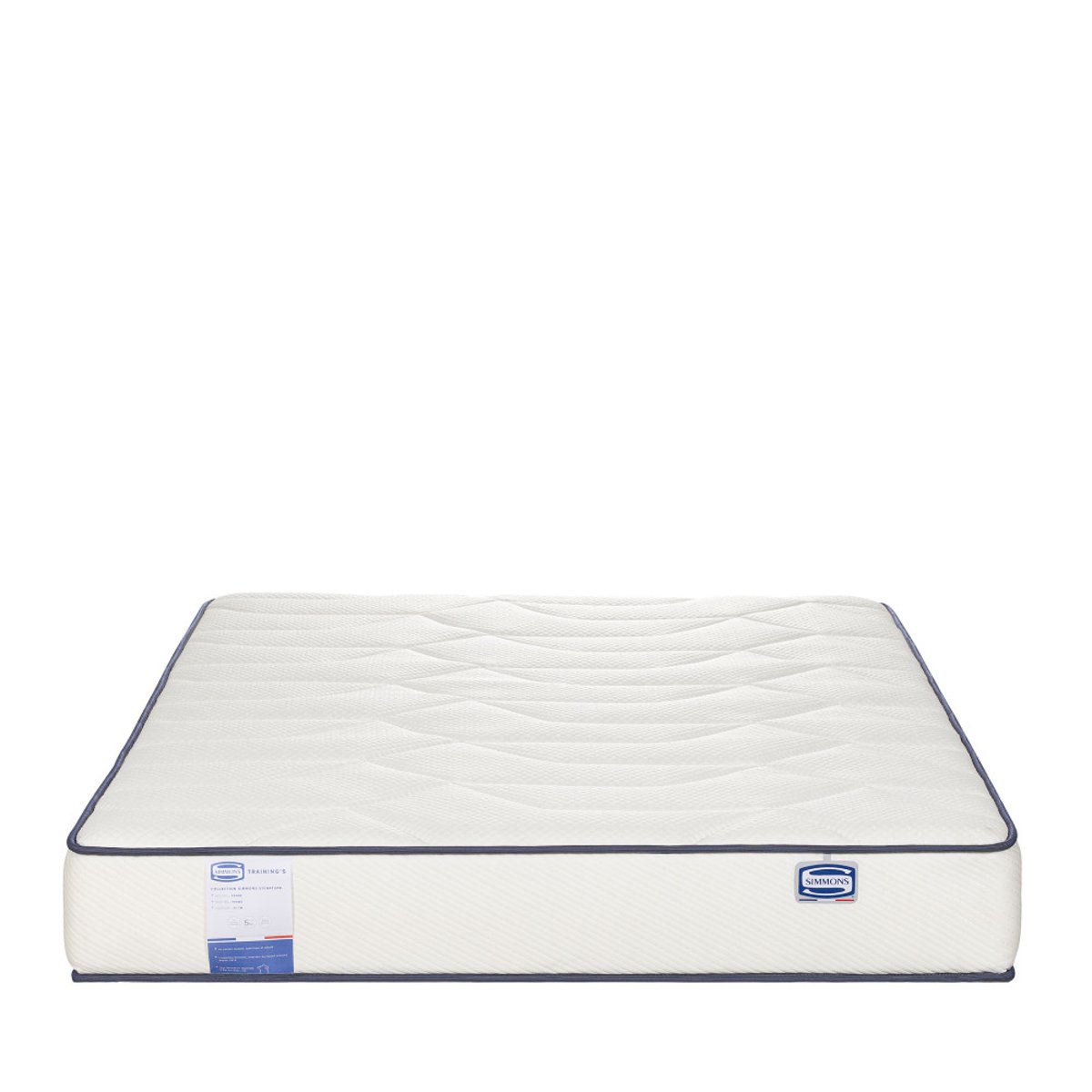 Matelas 100% ressorts, accueil ferme- TRAINING-S couleur unique, SIMMONS