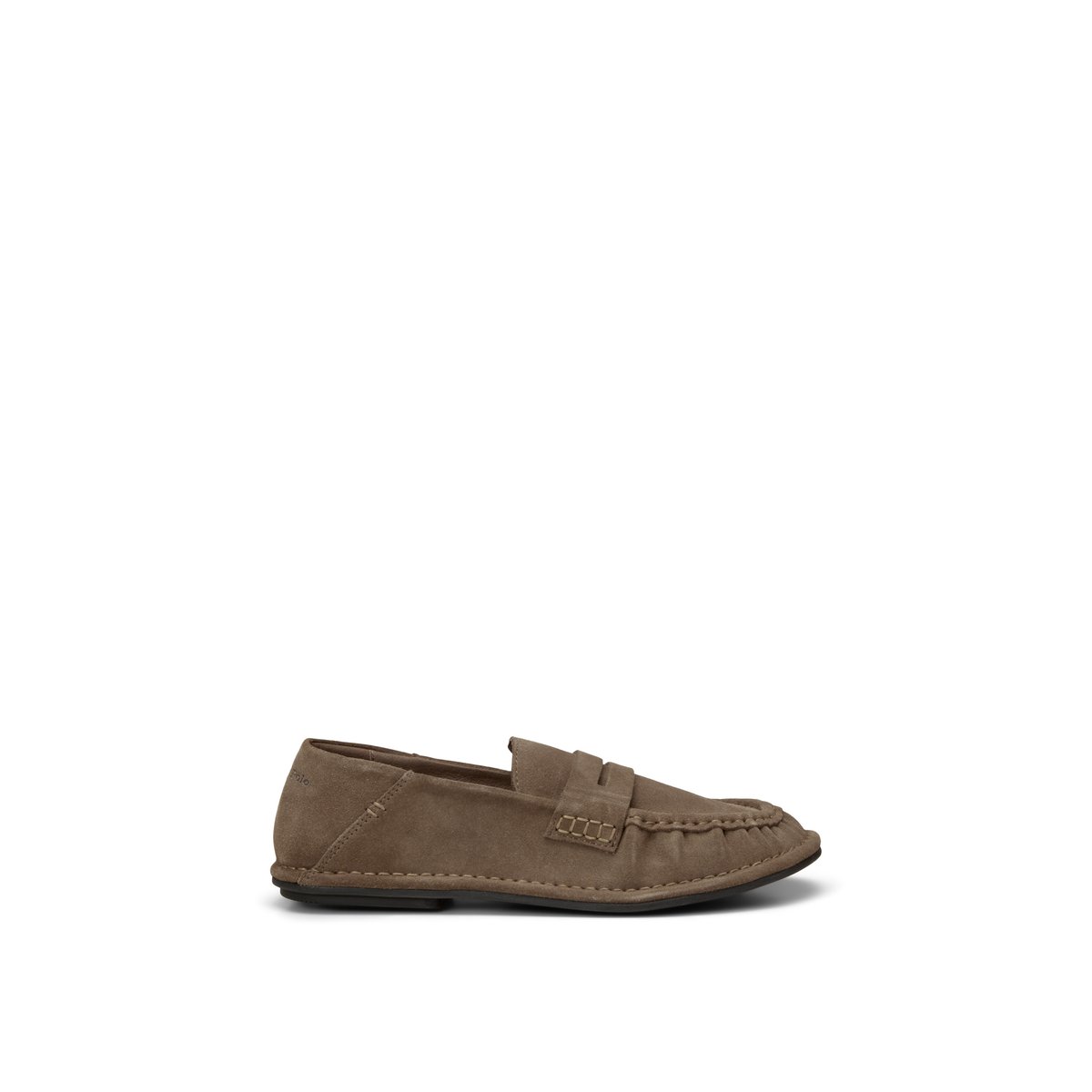 Loafer modèle Alvette en cuir velours doux marron, MARC O'POLO