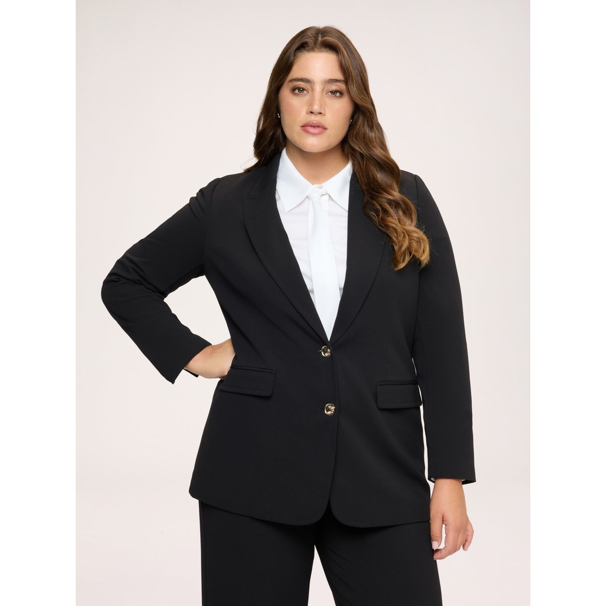 Blazer structuré noir, FIORELLA RUBINO