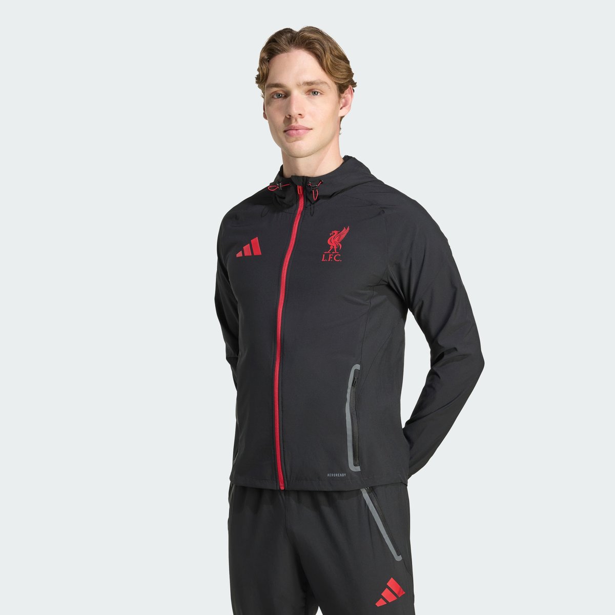 Veste De Voyage Liverpool Fc Tiro 25 Competition Vis Tech Veste De Voyage Liverpool Fc Tiro 25 Competition Vis Tech black / strawberry red, adidas Performance