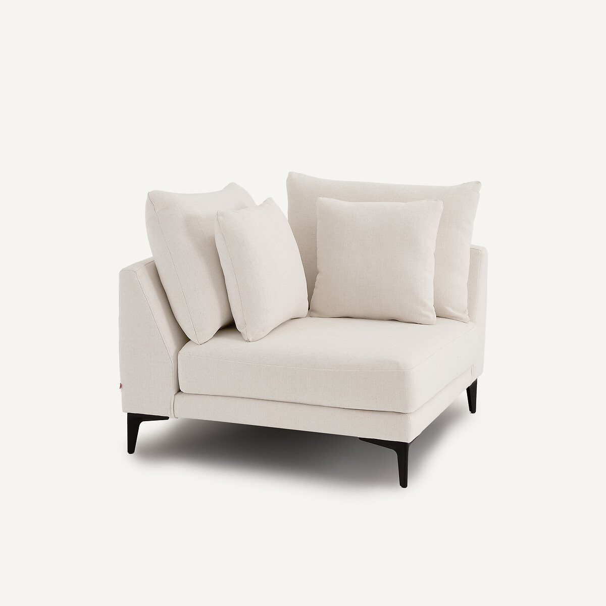 Canapé d'angle en toile polyester, MODERNISTE craie, EMMANUEL GALLINA X AM.PM