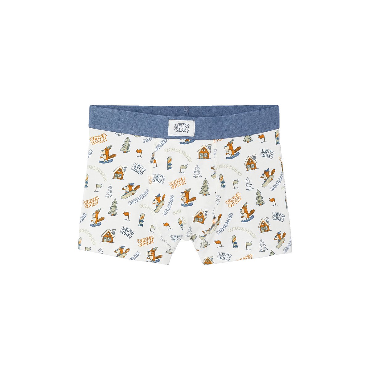 Lot de 5 boxers bleu jean, VERTBAUDET