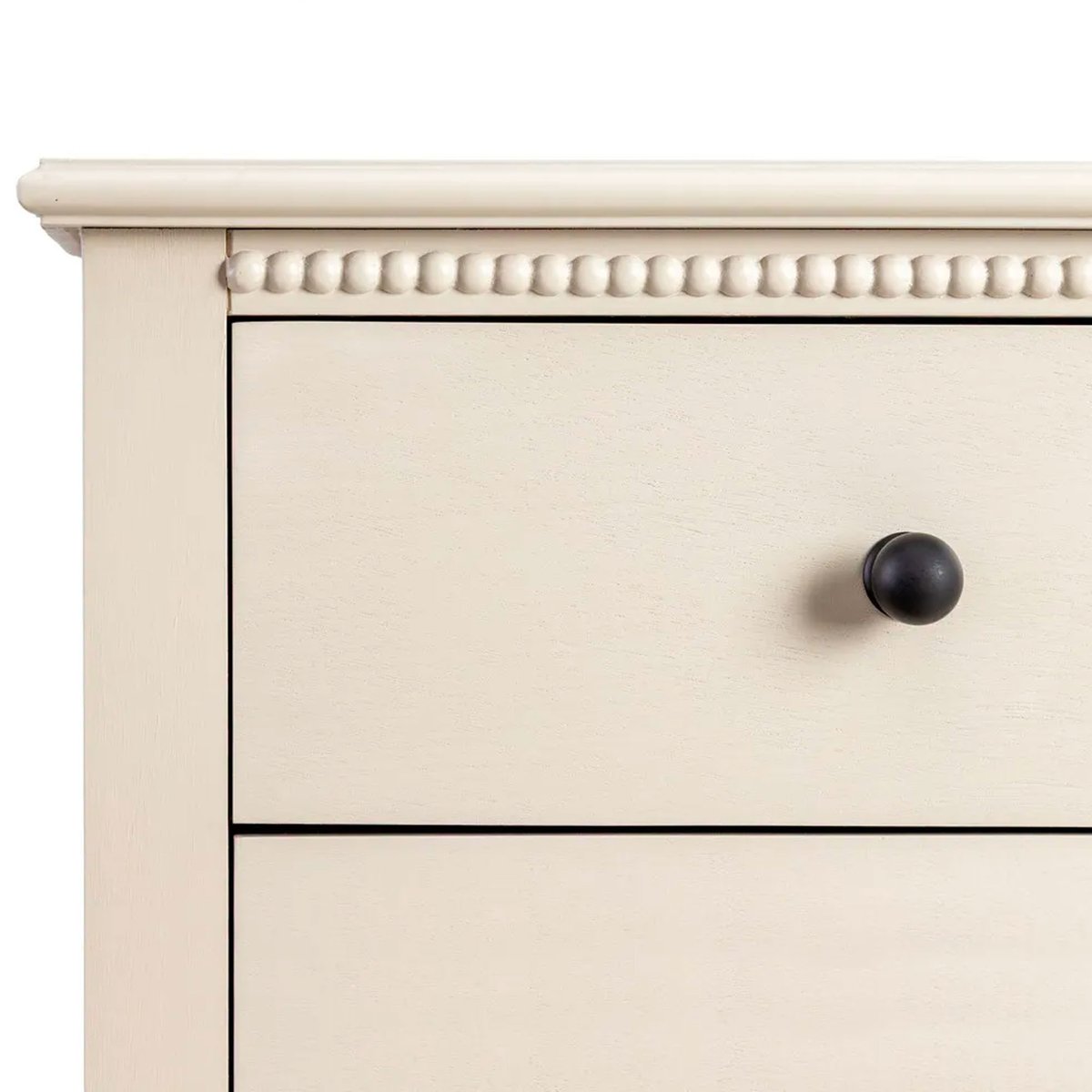 Table de chevet classique en bois gris clair 3 tiroirs 43x33x61cm gris, WADIGA