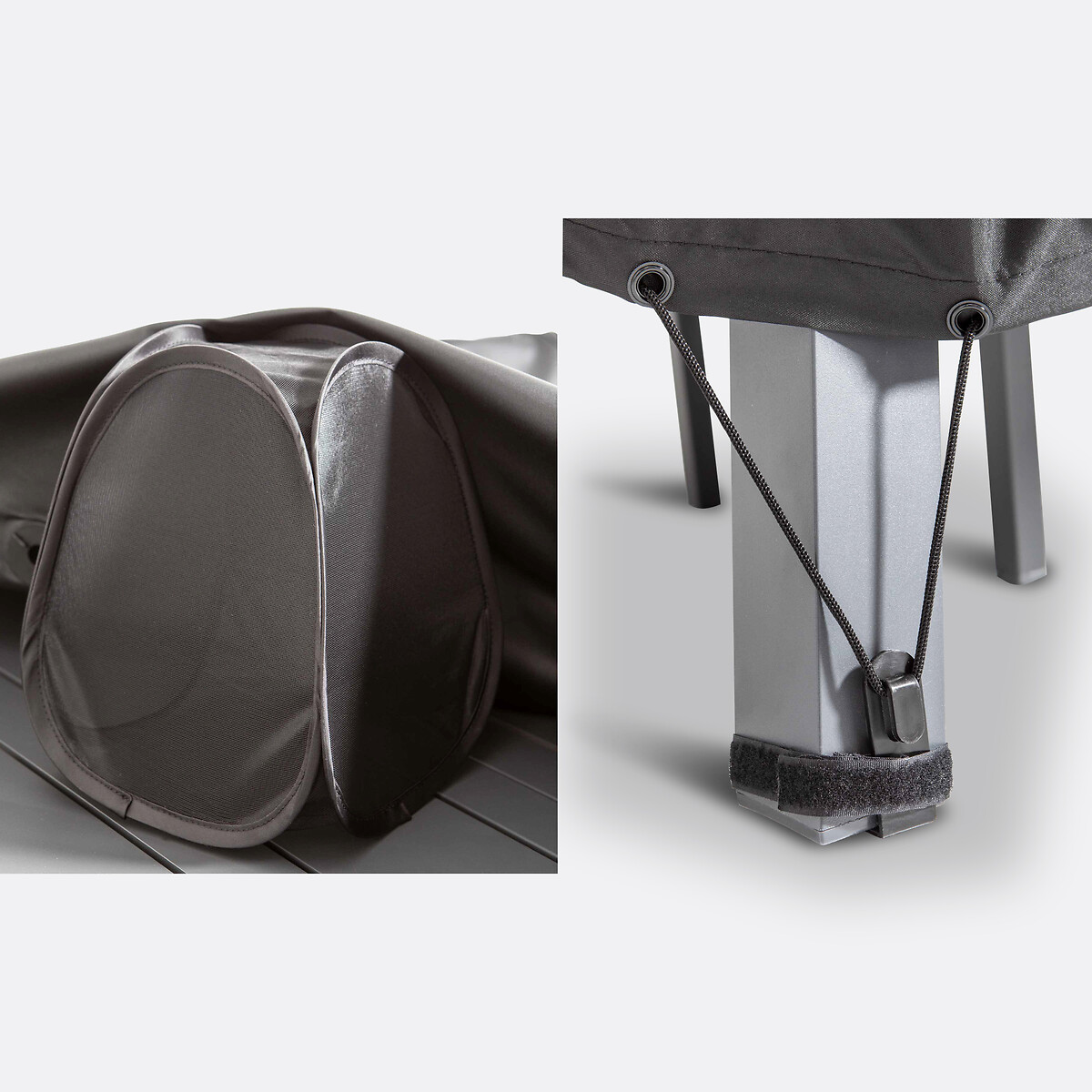 Funda protectora para la mesa de jardín L170 Pext negro, LA REDOUTE INTERIEURS