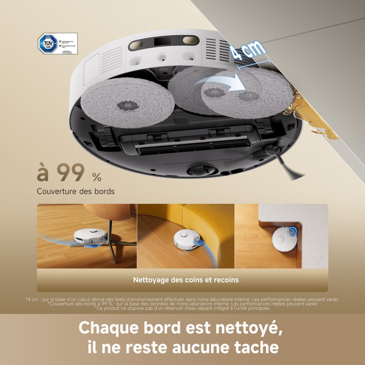Aspirateur robot D30 Ultra White couleur unique, DREAME