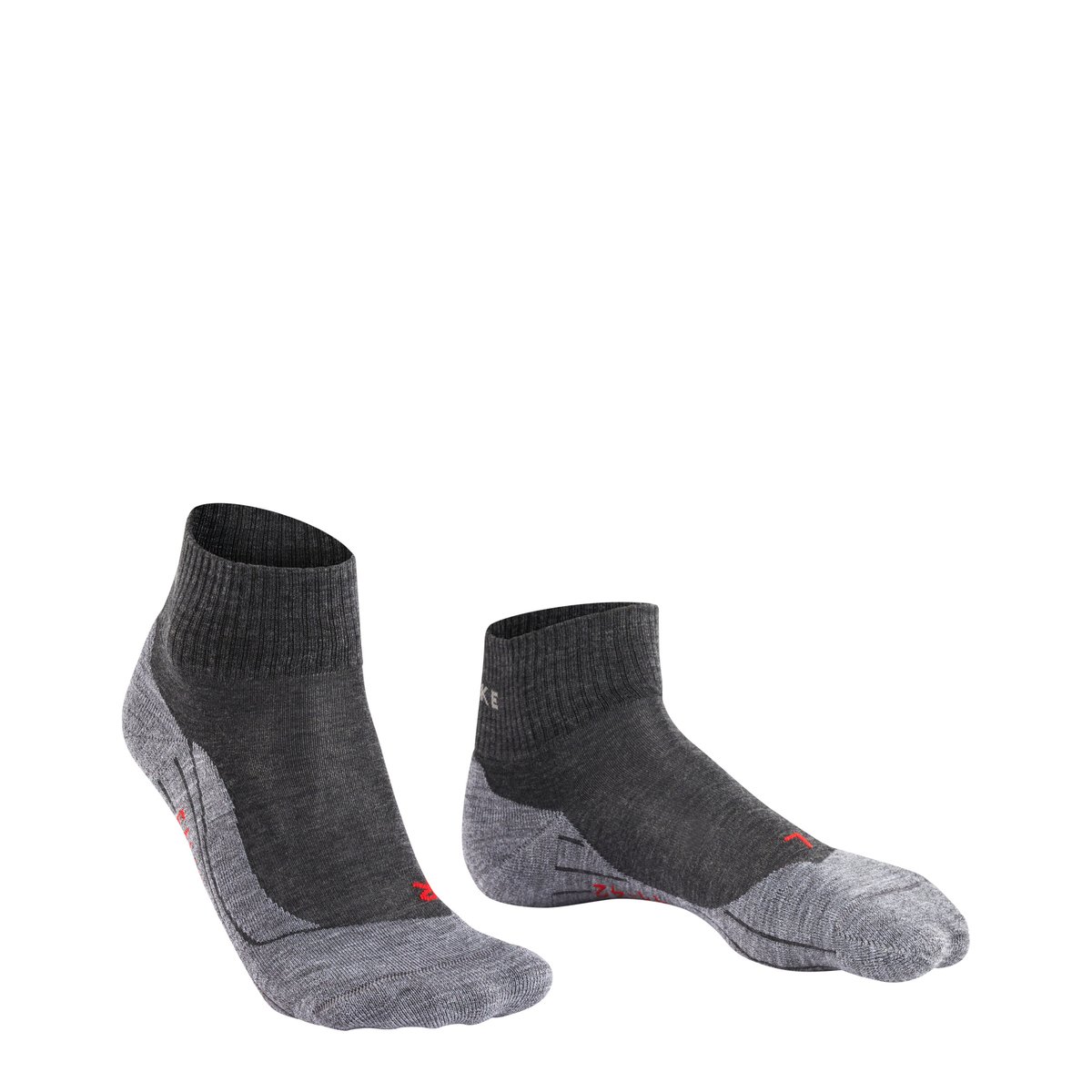 Chaussettes courtes TK5 Wander Short gris chiné, FALKE
