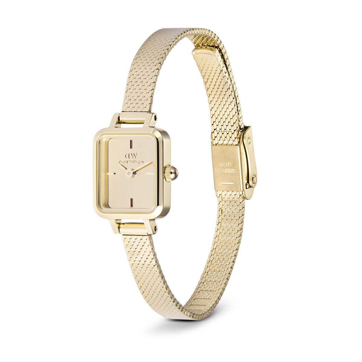Montre Analogique  QUADRO MINI doré doré doré, DANIEL WELLINGTON
