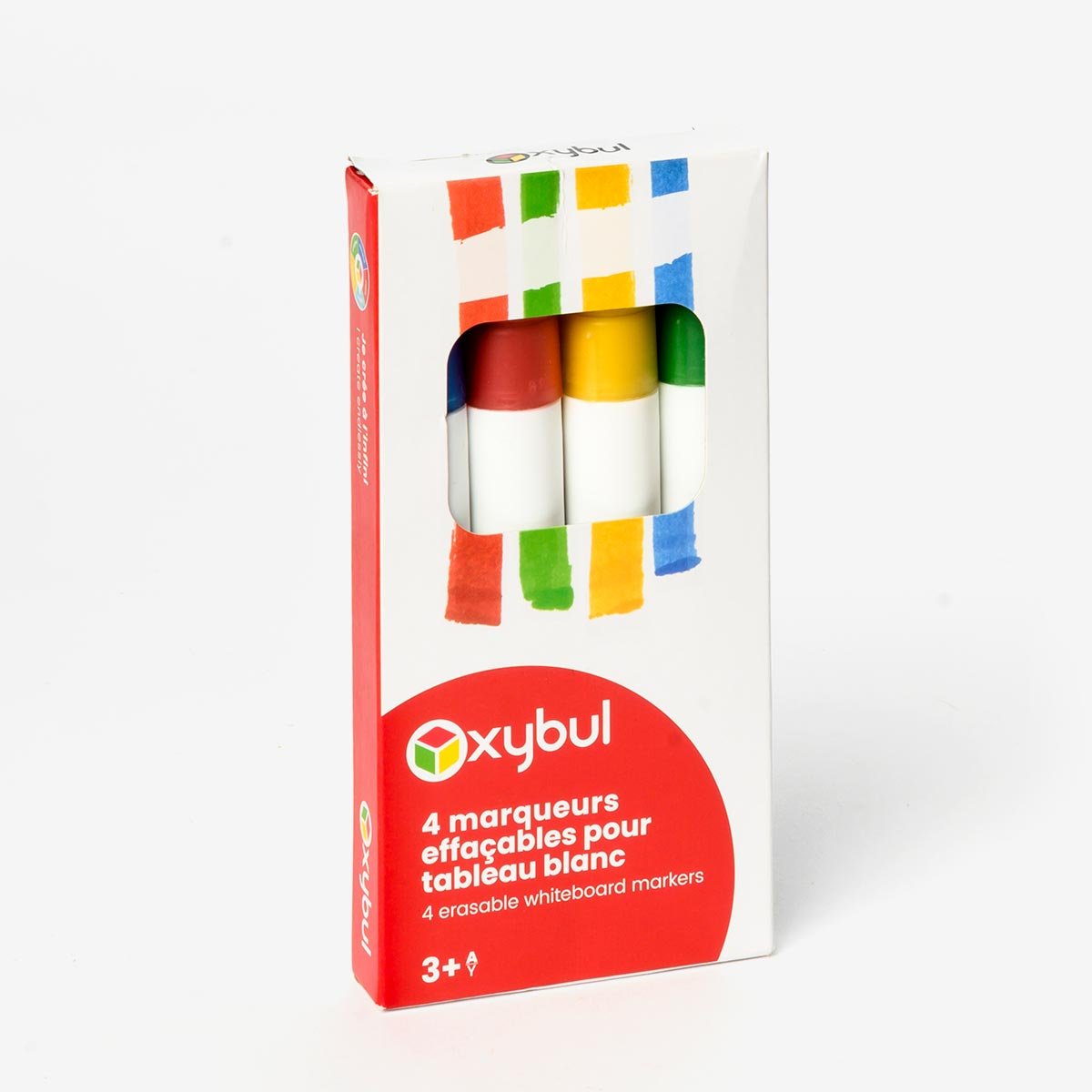 4 marqueurs effaçables pour tableau blanc, OXYBUL