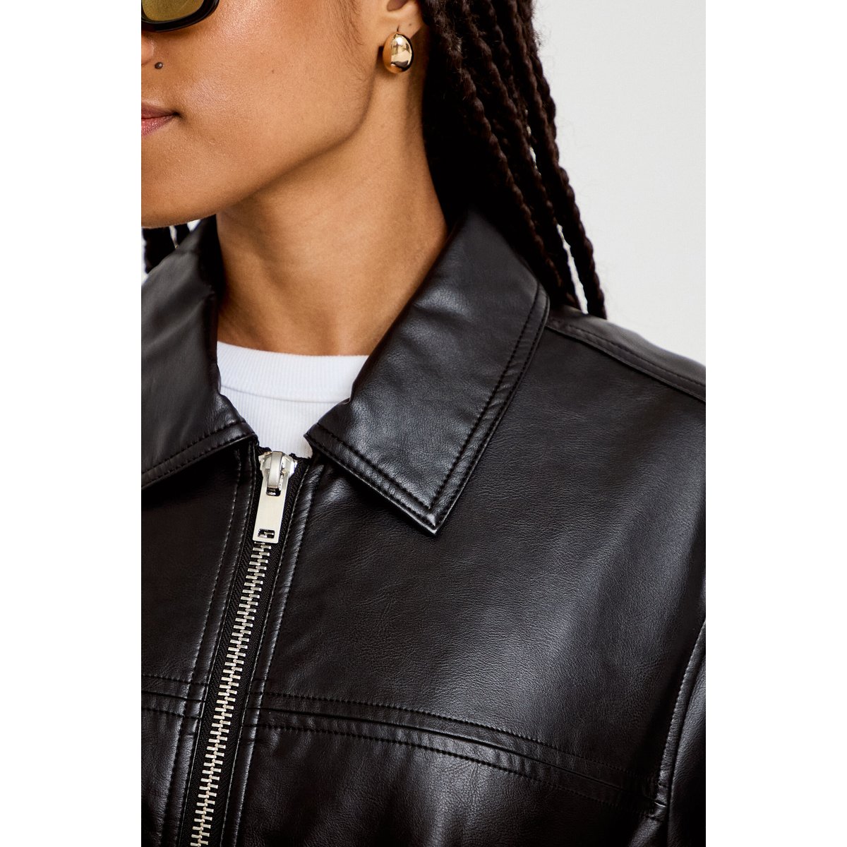 Veste effet boule manches longues noir, CACHE CACHE
