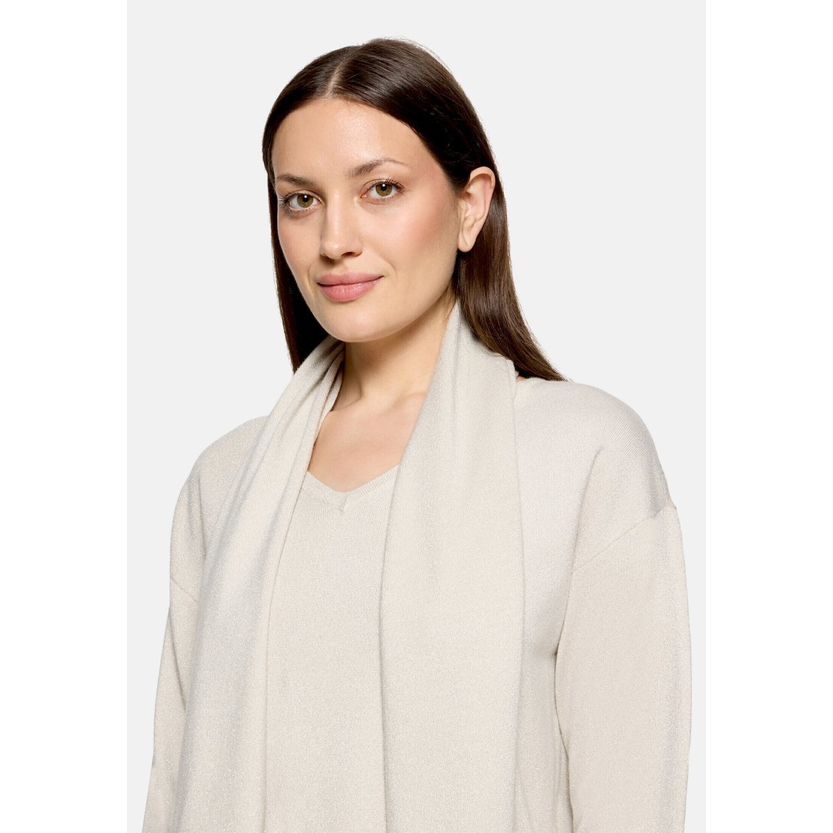 Pull-over en maille à fils de fil textile pastel sand, BETTY BARCLAY