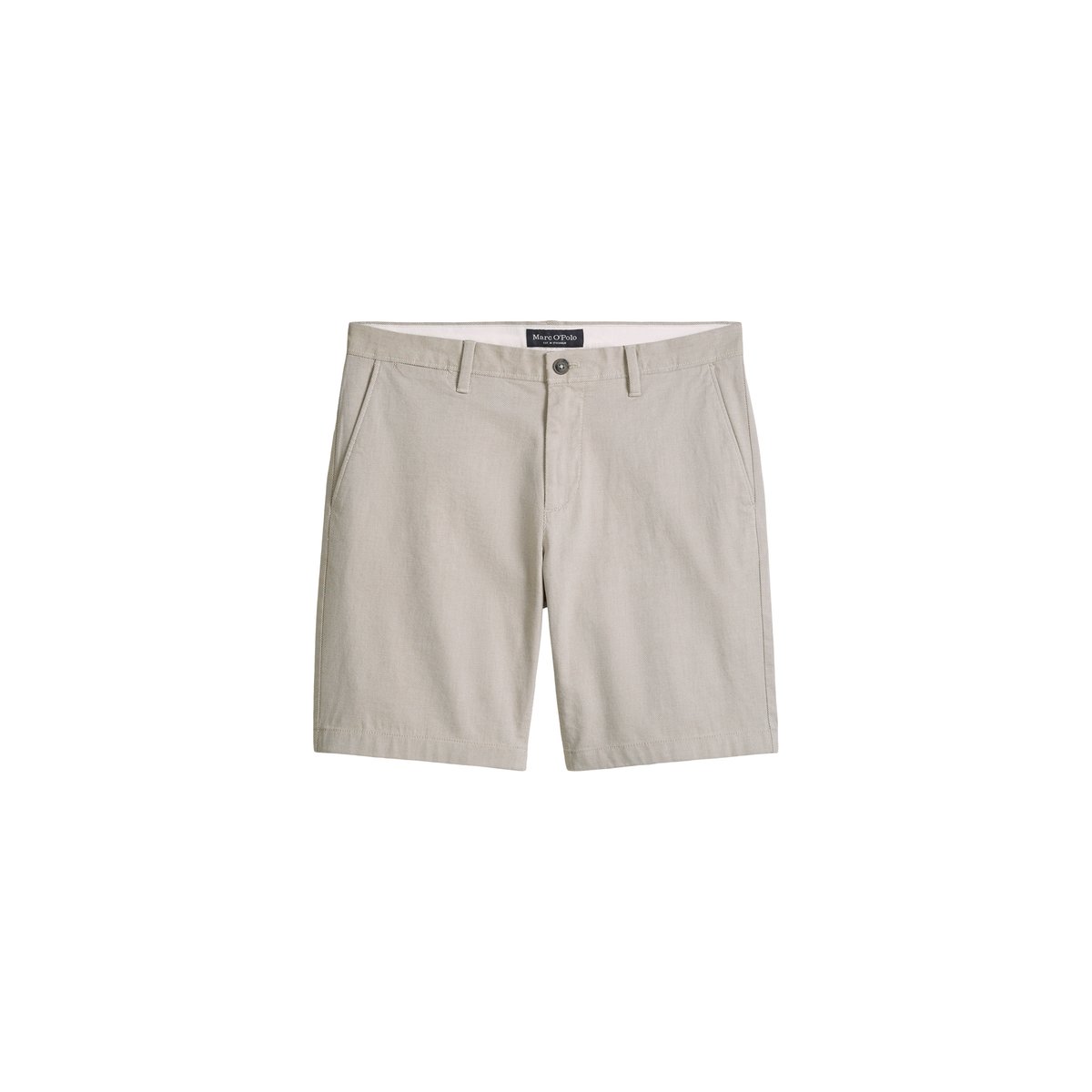 Short modèle Salo slim en coton bio mélangé vert clair, MARC O'POLO
