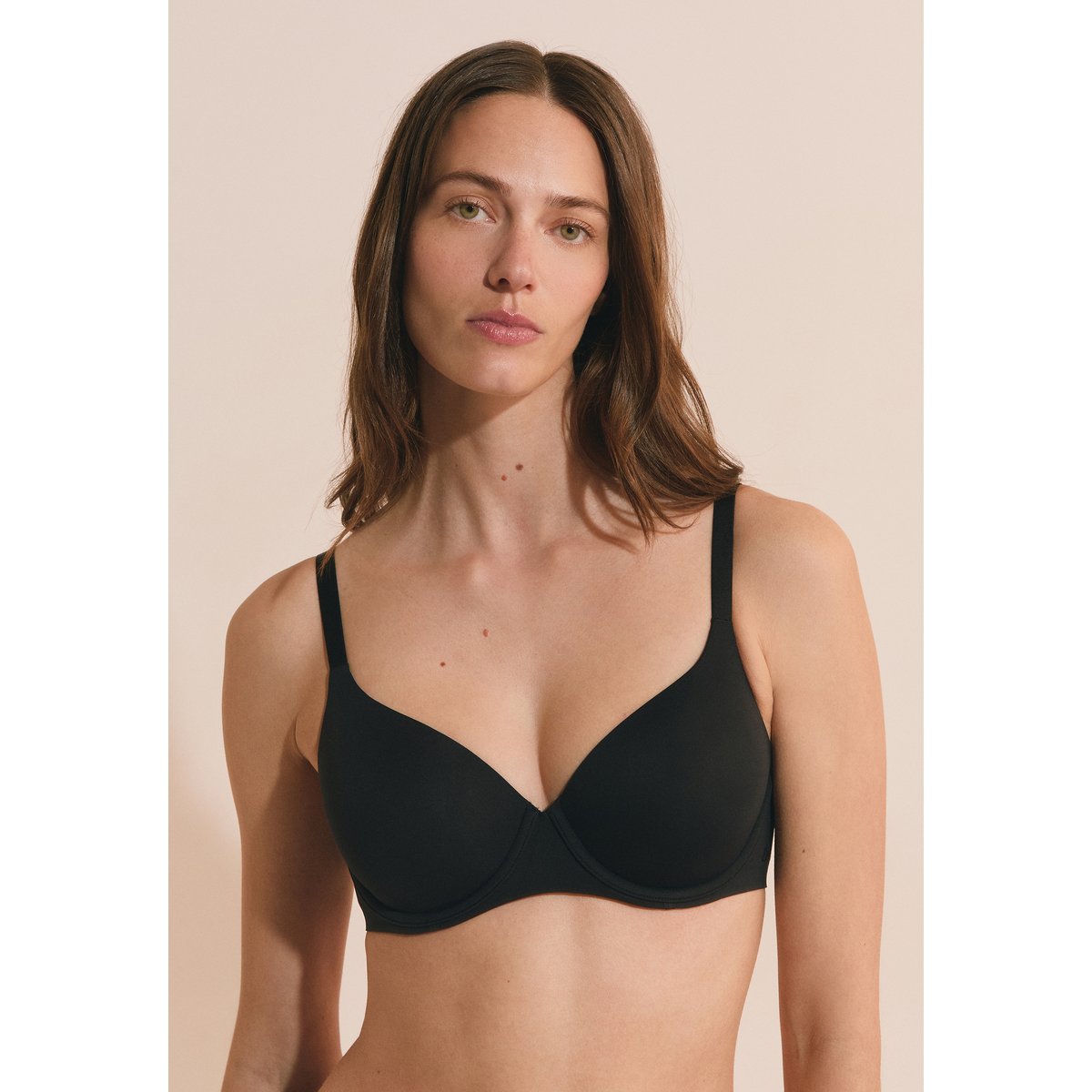 Soutien-gorge coques fines en microfibre PURE INVISIBLE noir, ETAM