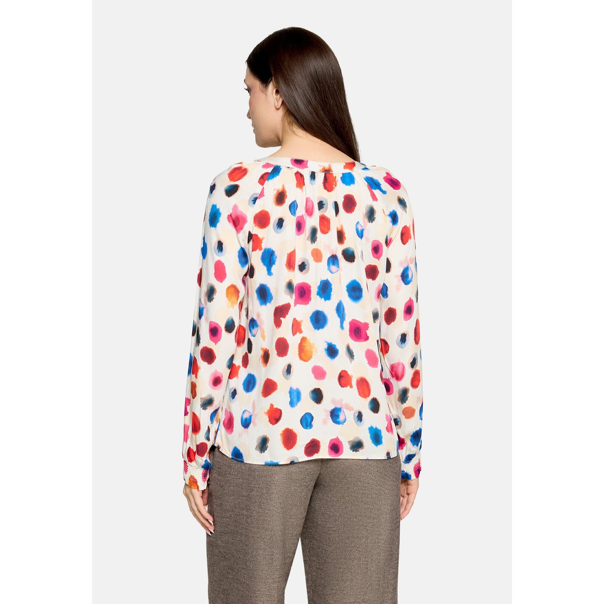 Blouse casual à fronce nature/red, CARTOON