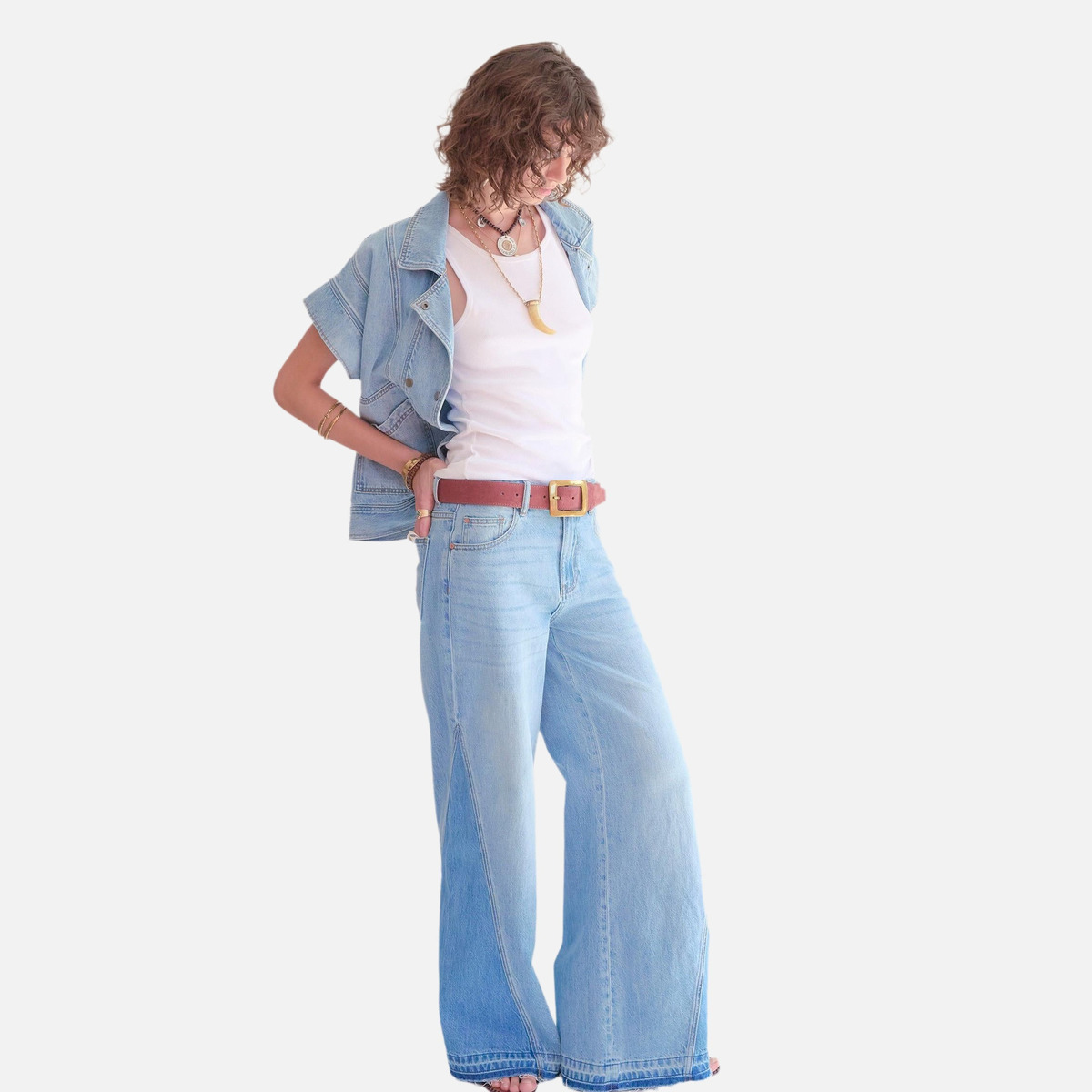 Jean PAMELITA OSAKA bleu délavé, MKT STUDIO