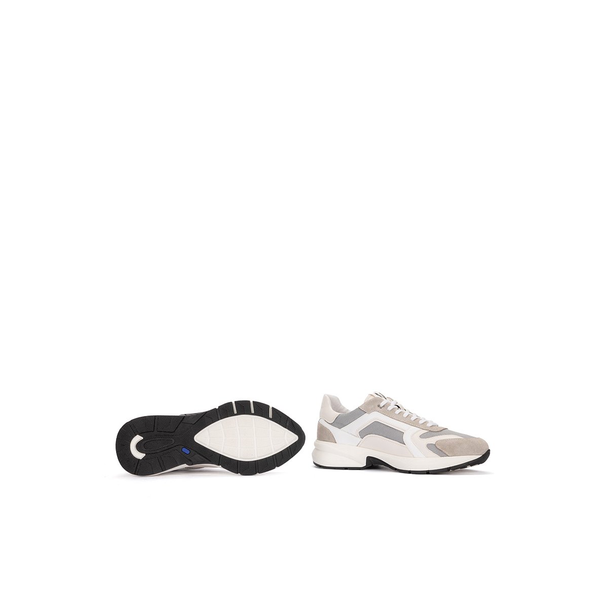 Baskets cuir Nomentana stone, MARTINELLI