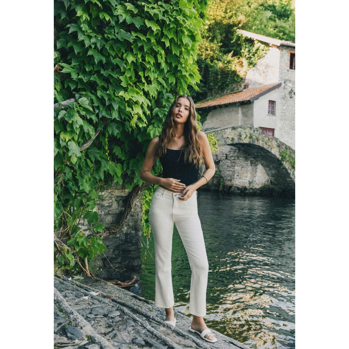 Jean Bootcut blanc, GUESS
