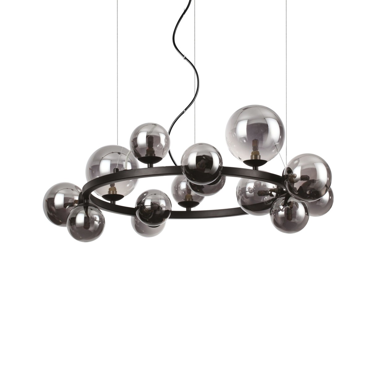 Suspension PERLAGE noir, IDEAL LUX