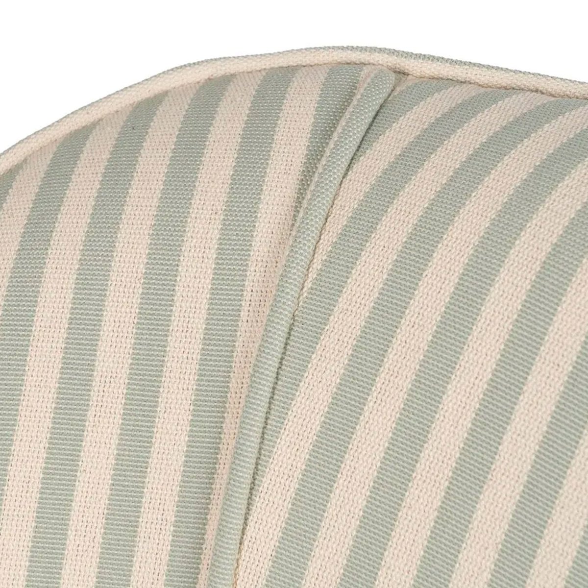 Fauteuil crapaud beige rayures vertes 54x64x73cm vert, WADIGA