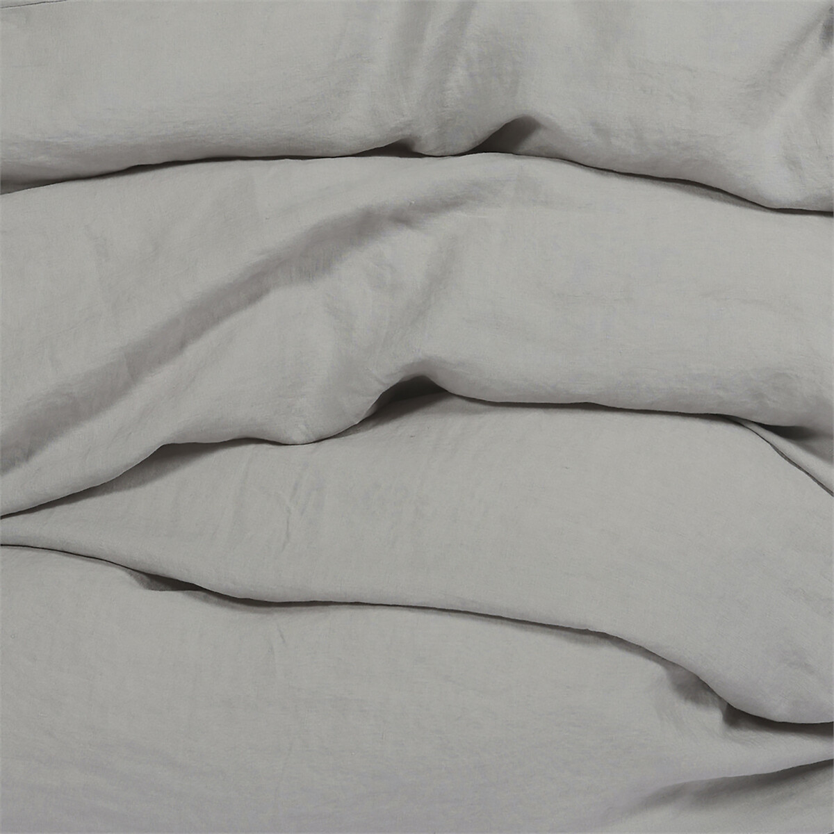 Fourre de duvet en lin lavé - Nico - couleur grise gris, EUROPE & NATURE