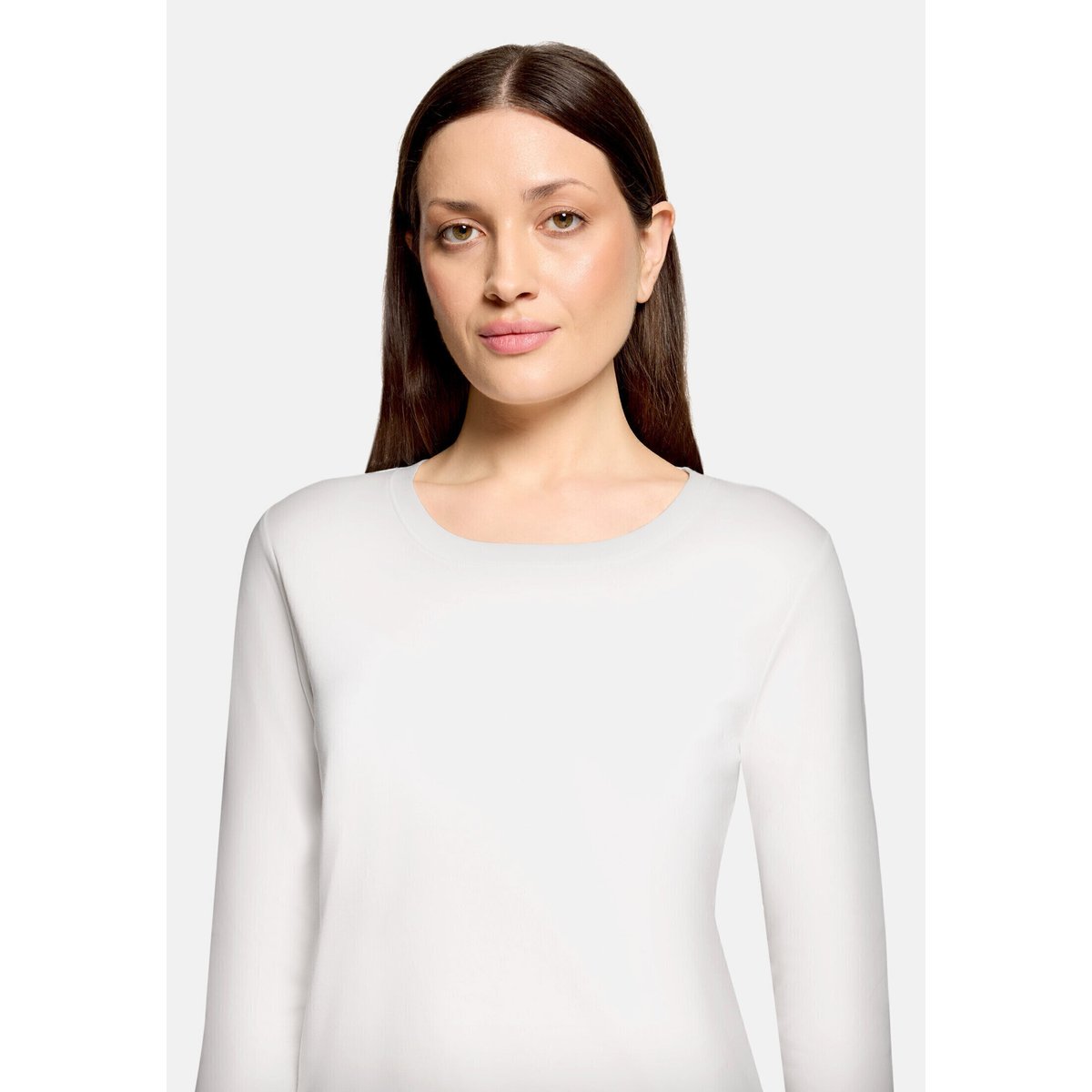 T-shirt basique à encolure ronde blanc, BETTY BARCLAY