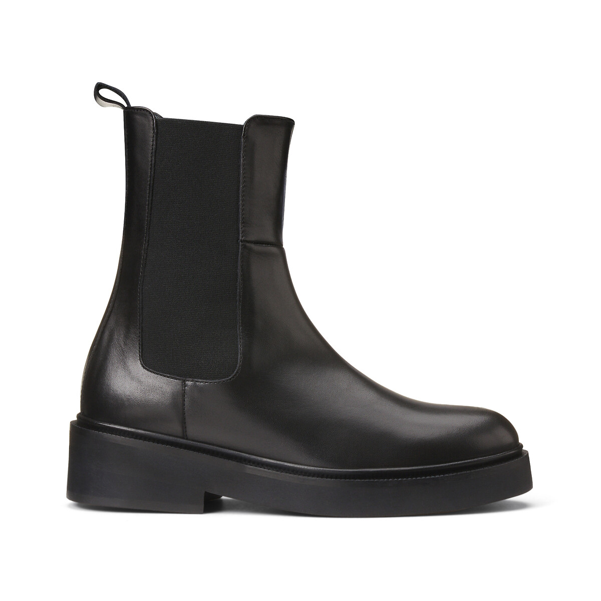 Boots à enfiler en cuir Dado noir, JONAK