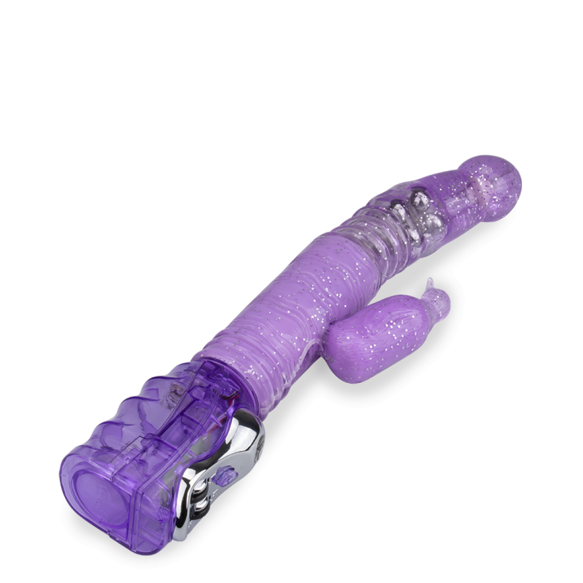 Rabbit glitter penguin va-et-vient automatique violet, LOVE AND VIBES