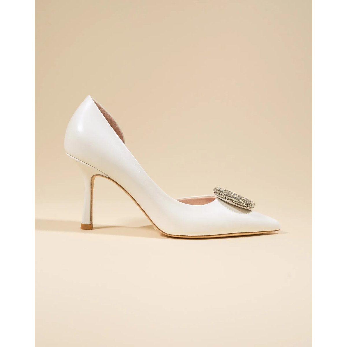 Escarpins à strass COCO blanc, MI MAI