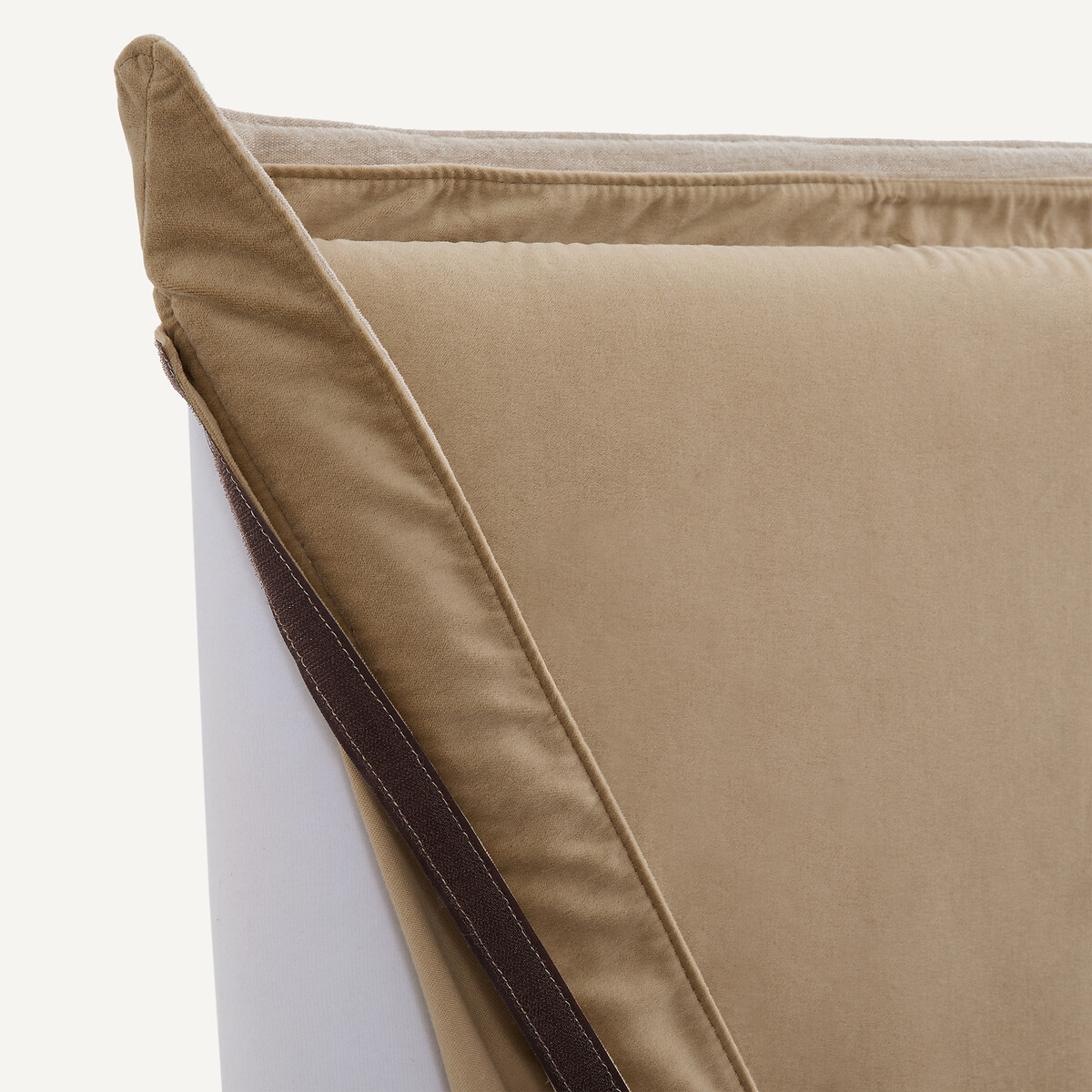 Housse de tête de lit, en velours, CONNOR chamois, AM.PM