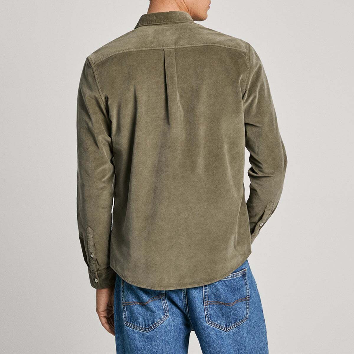 Chemise Coupe Regular En Velours Côtelé vert feuille, PEPE JEANS
