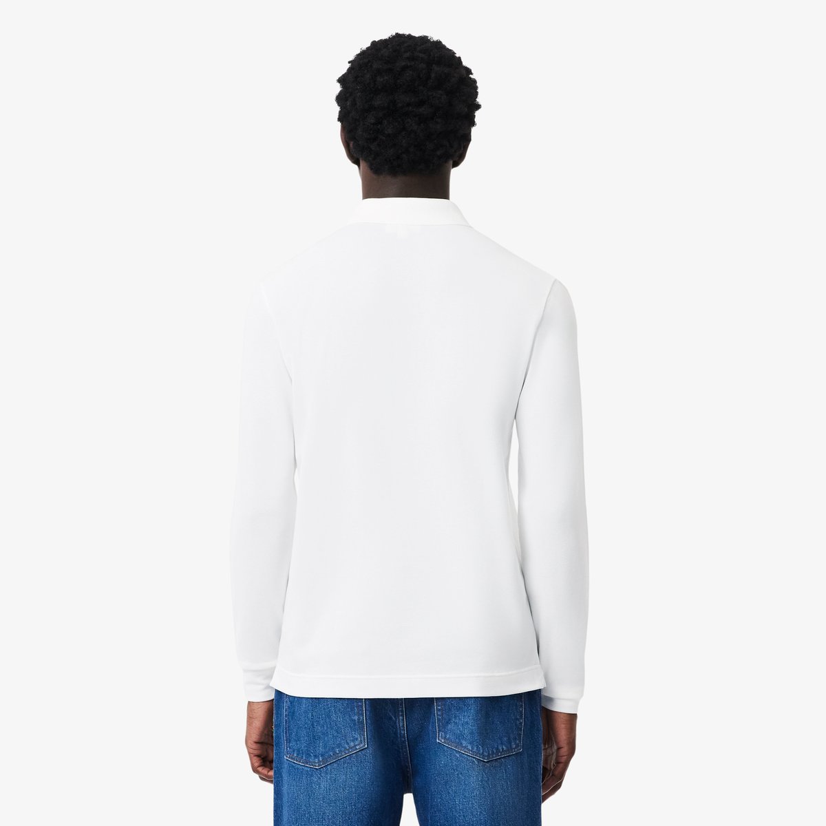 Polo Paris regular fit en Piqué stretch blanc-001, LACOSTE