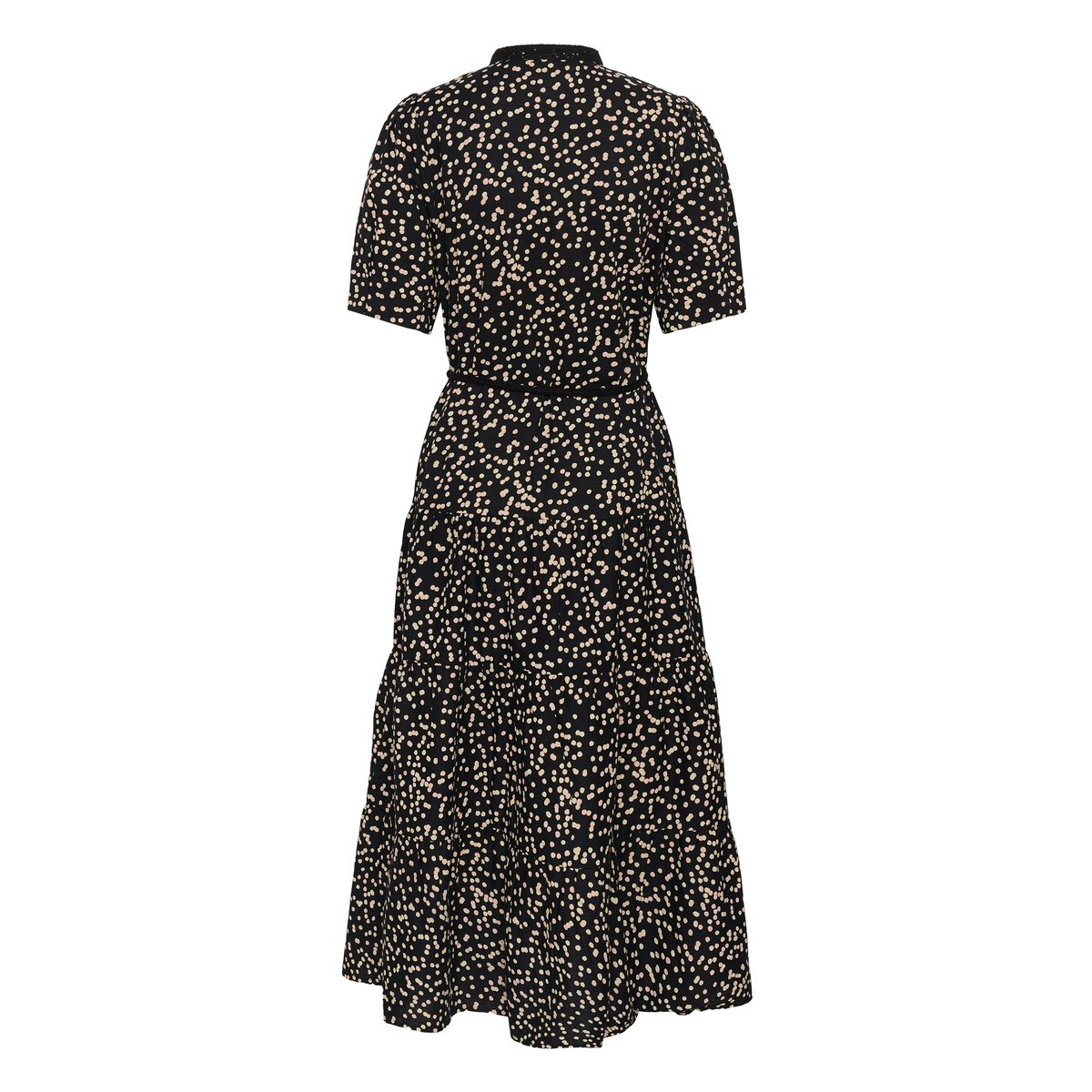 Robe noir black rose dot, CREAM