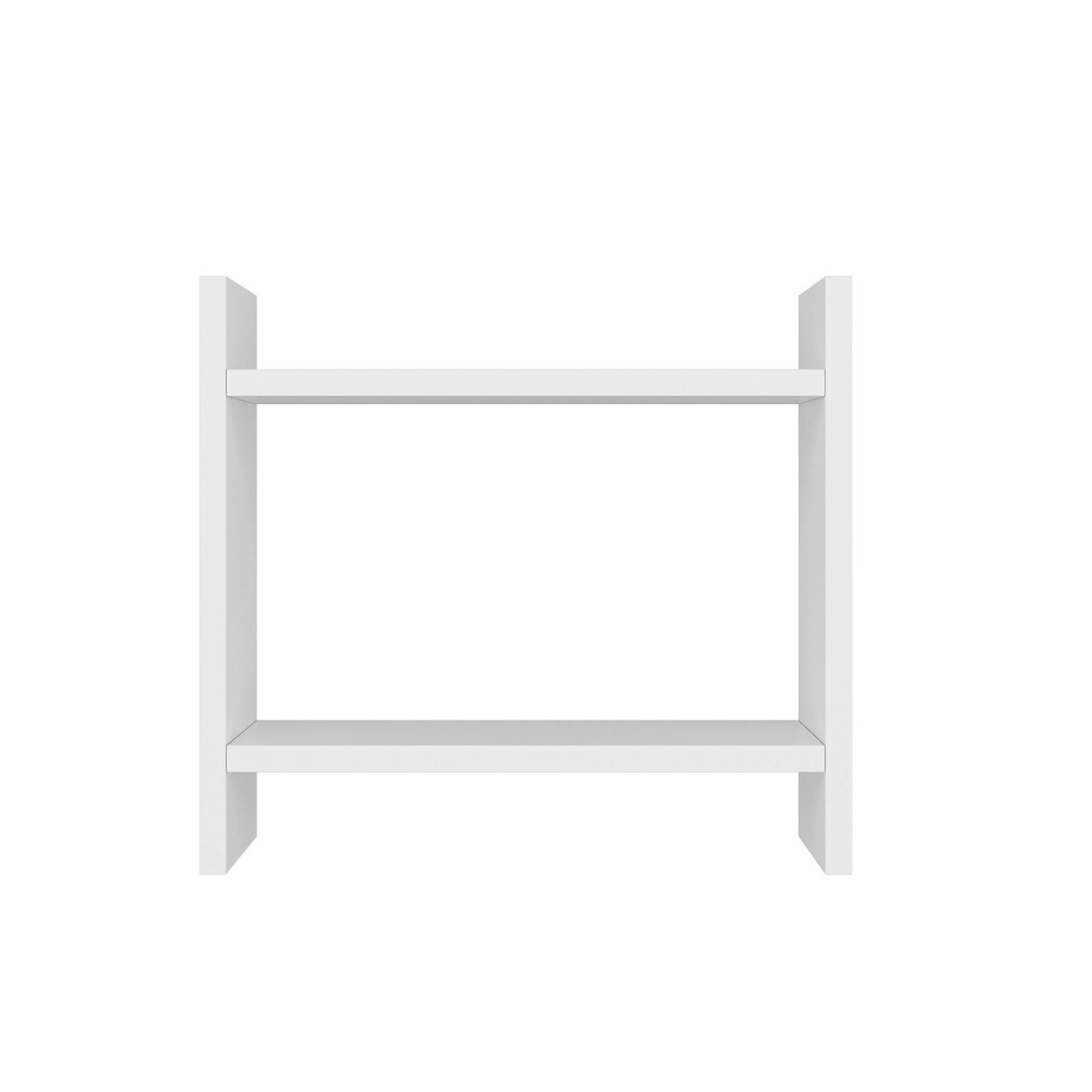 Etagère de cuisine en bois 2 niveaux MARFA blanc, PIER IMPORT