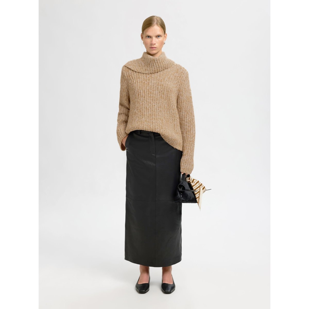 Pull En Maille Épaisse golden brown, SELECTED
