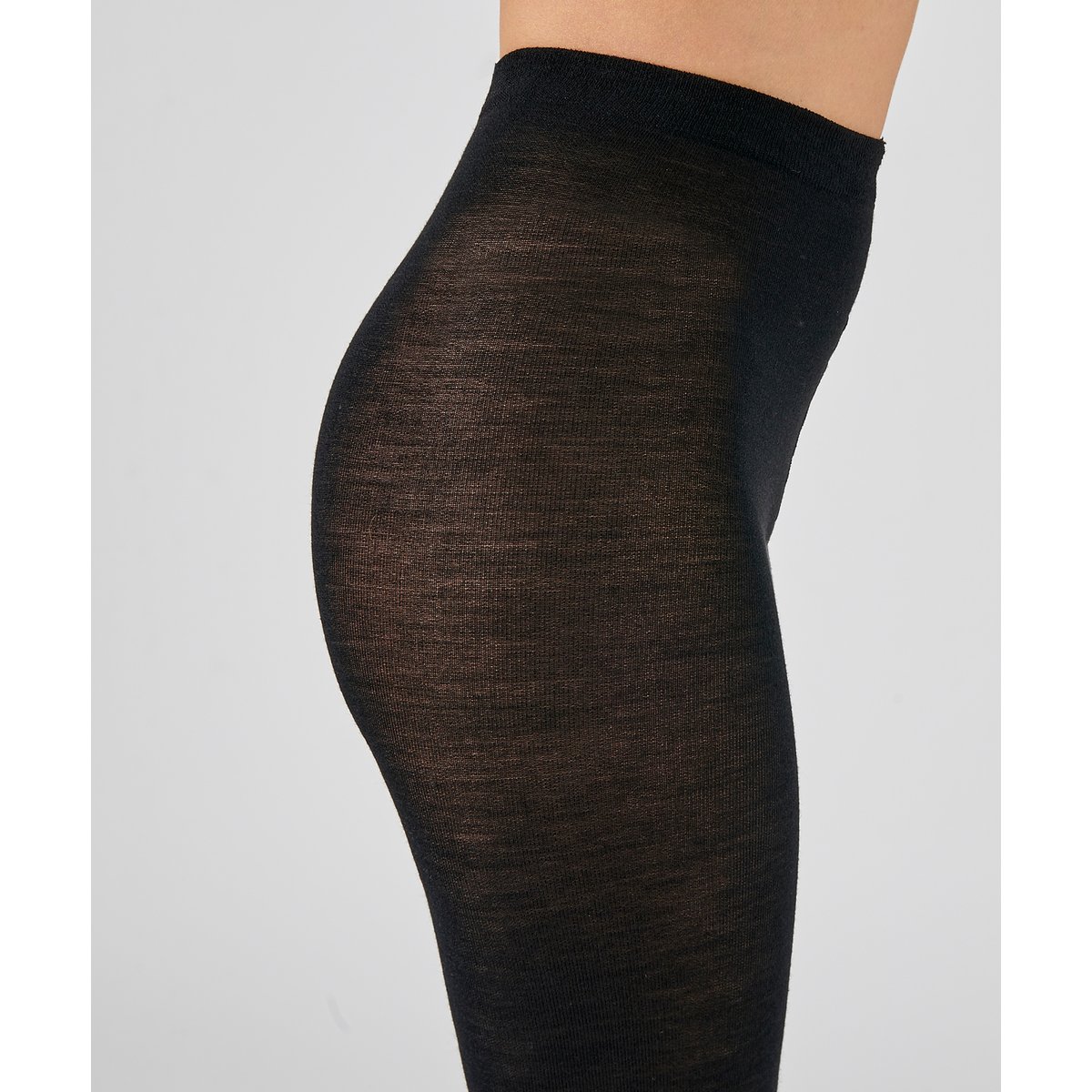 Collant laine mérinos et Thermolactyl 195D noir, DAMART