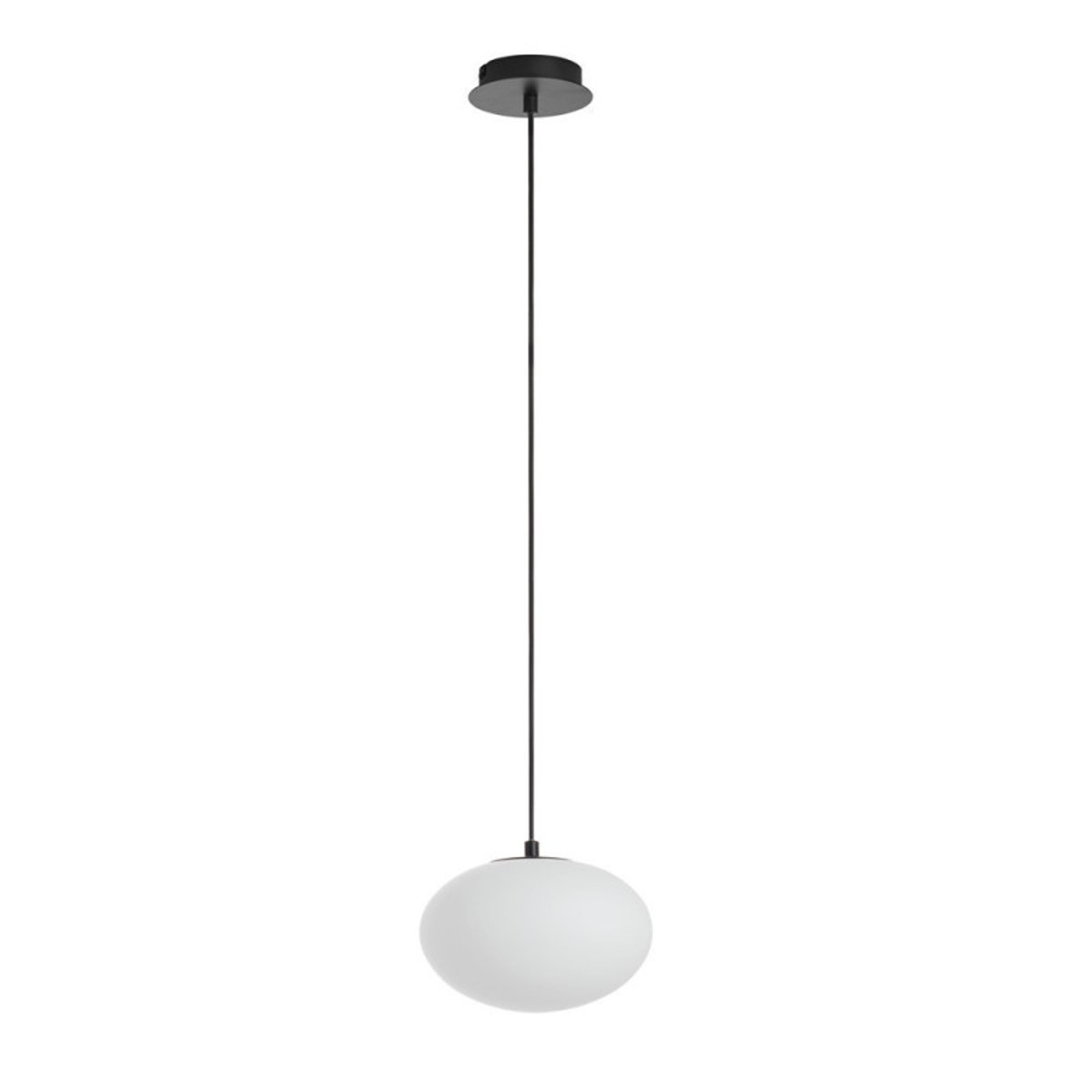 Suspension globe Press noir mat Diam.22 noir, MILLUMINE